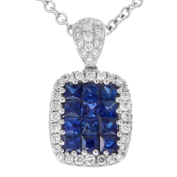 4F0891AWPDDS 18KT Blue Sapphire Pendant