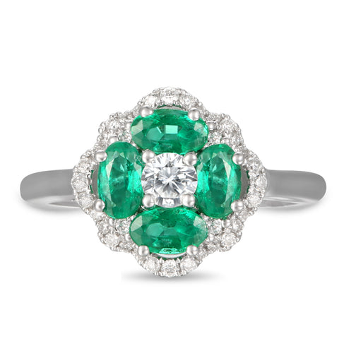 4F0921AWLRDE 18KT Emerald Ring