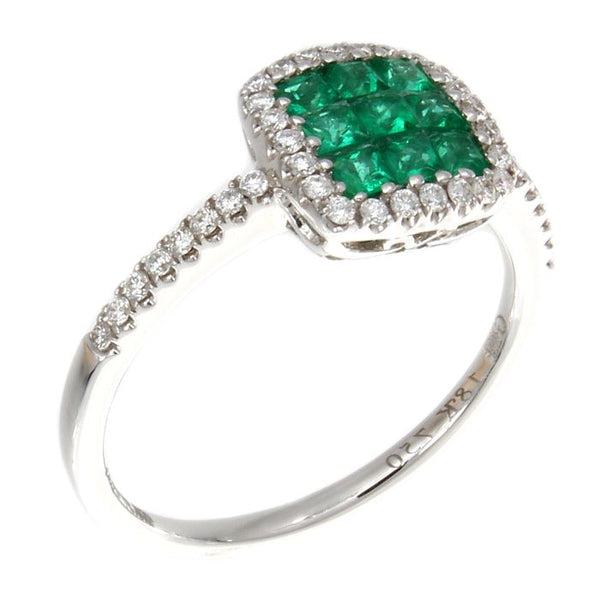 4F0925AWLRDE 18KT Emerald Ring