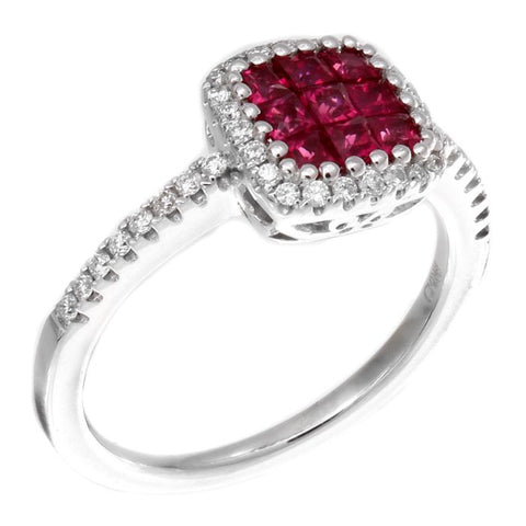 4F0925AWLRDR 18KT Ruby Ring