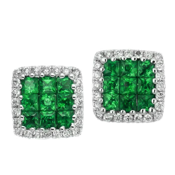 4F0926AWERDE 18KT Emerald Earring