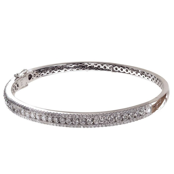 4F0933AWLBD0 18KT White Diamond Bracelet