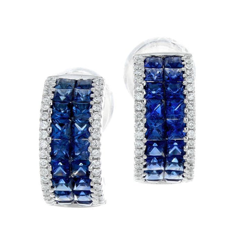 4F0939AWERDS 18KT Blue Sapphire Earring