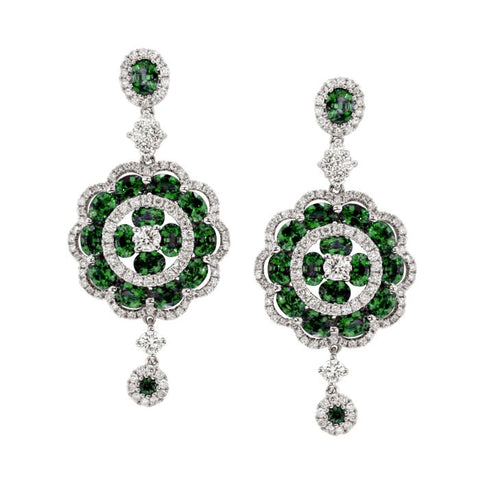 4F0941AWERDE 18KT Emerald Earring