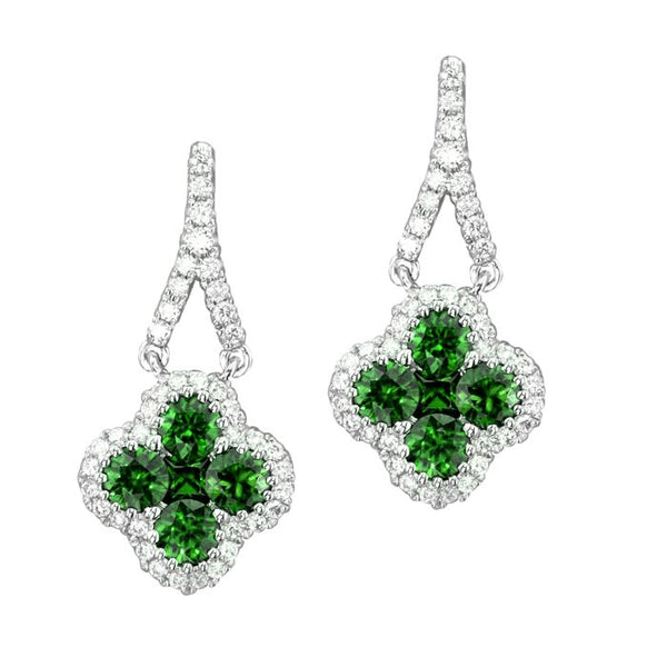 4F0947AWERDE 18KT Emerald Earring