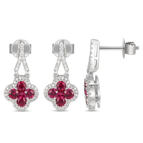 4F0947AWERDR 18KT Ruby Earring