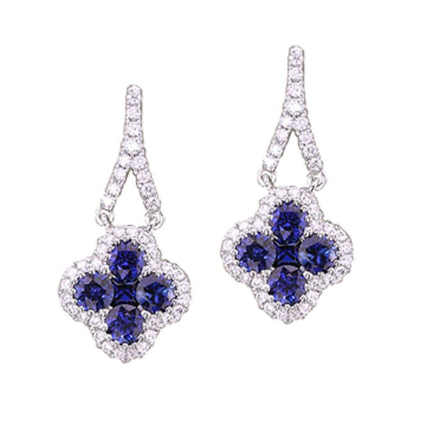 4F0947AWERDS 18KT Blue Sapphire Earring