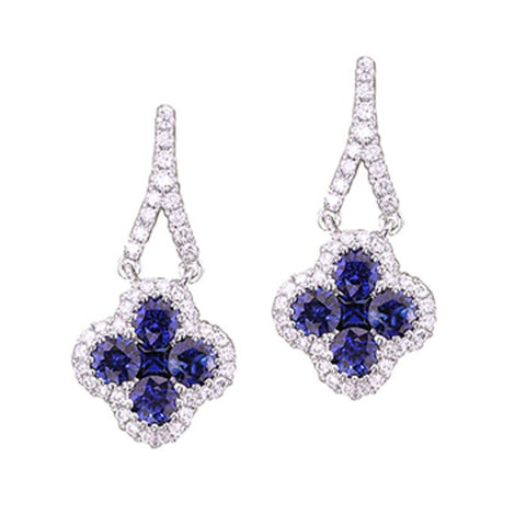 4F0947AWERDS 18KT Blue Sapphire Earring