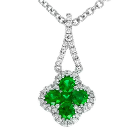4F0947AWPDDE 18KT Emerald Pendant