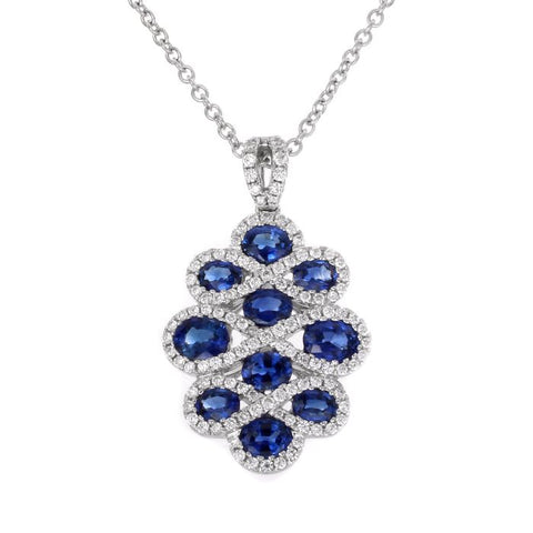 4F0952AWPDDS 18KT Blue Sapphire Pendant