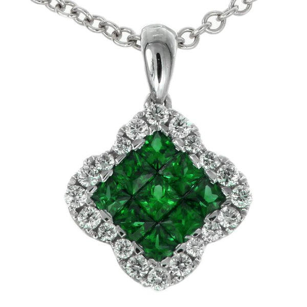 4F09592AWPDDE 18KT Emerald Pendant