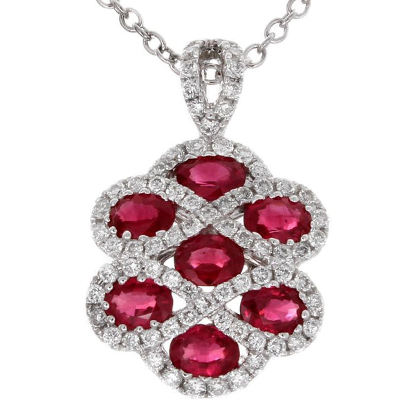 4F09707AWPDDR 18KT Ruby Pendant