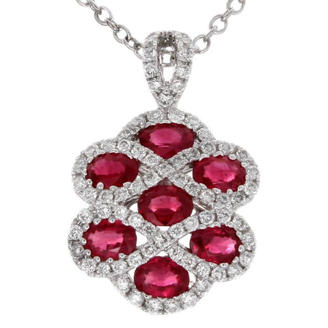 4F09707AWPDDR 18KT Ruby Pendant