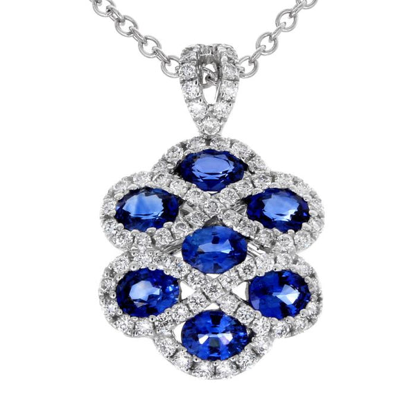 4F09707AWPDDS 18KT Blue Sapphire Pendant