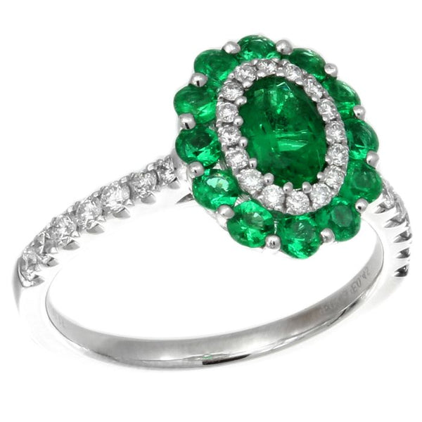 4F09744AWLRDE 18KT Emerald Ring