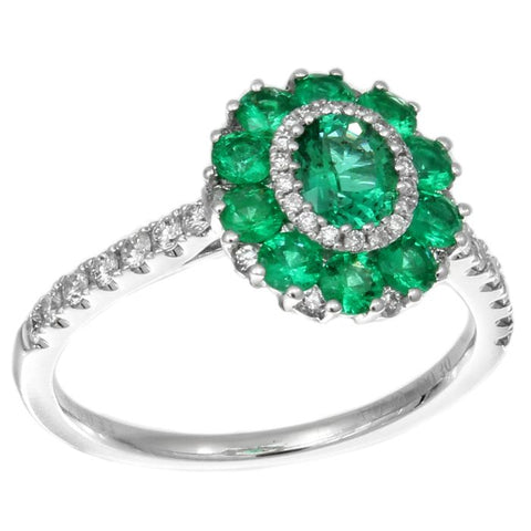 4F09745AWLRDE 18KT Emerald Ring
