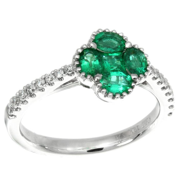 4F09949AWLRDE 18KT Emerald Ring
