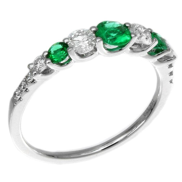 4F09973AWLRDE 18KT Emerald Ring