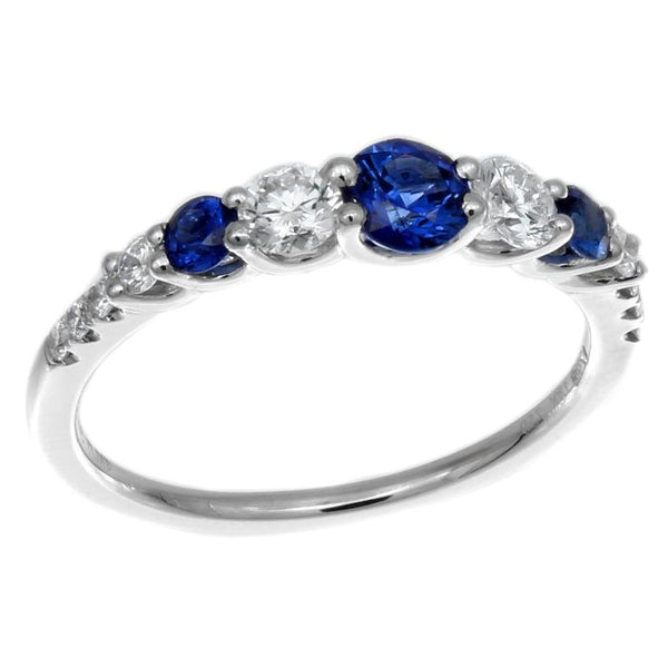 4F09973AWLRDS 18KT Blue Sapphire Ring