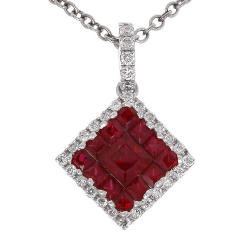 4F10156AWPDDR 18KT Ruby Pendant