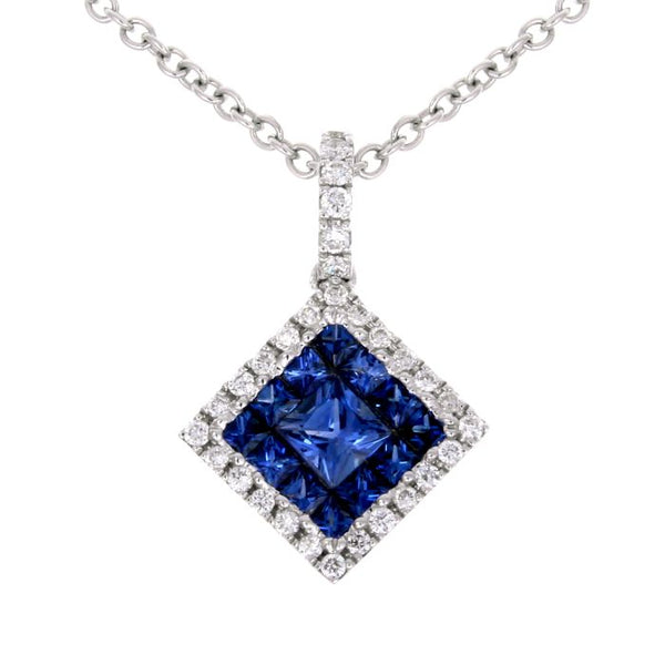 4F10156AWPDDS 18KT Blue Sapphire Pendant