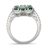 4F10469AWLRDE 18KT Emerald Ring