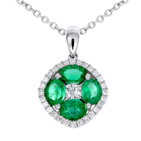 4F1055AWPDDE 18KT Emerald Pendant