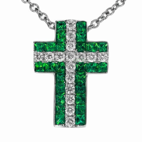 4F10614AWPDDE 18KT Emerald Pendant