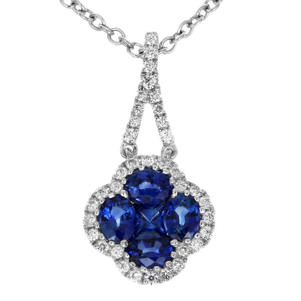 4F11044AWPDDS 18KT Blue Sapphire Pendant