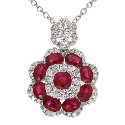 4F11465AWPDDR 18KT Ruby Pendant