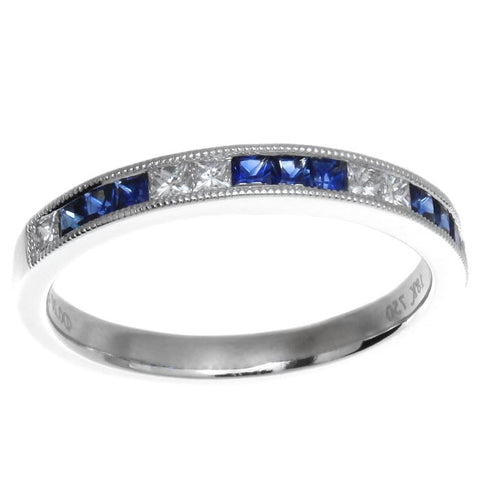 4F1207AWLRDS 18KT Blue Sapphire Ring