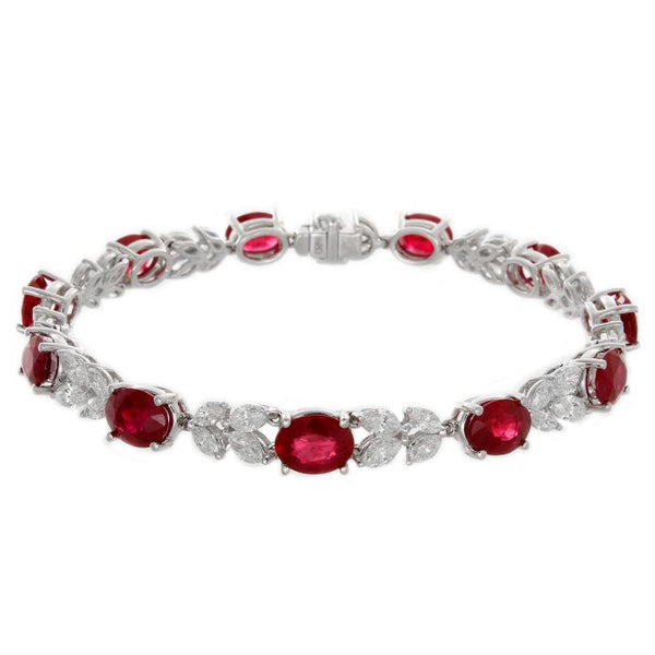 6F0258AWLBDR 18KT Ruby Bracelet