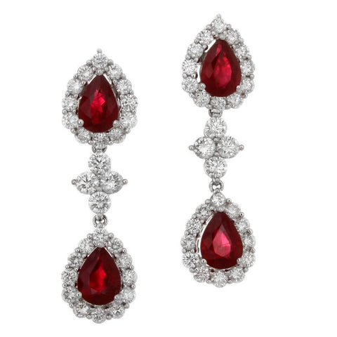 6F0274AWERDR 18KT Ruby Earring