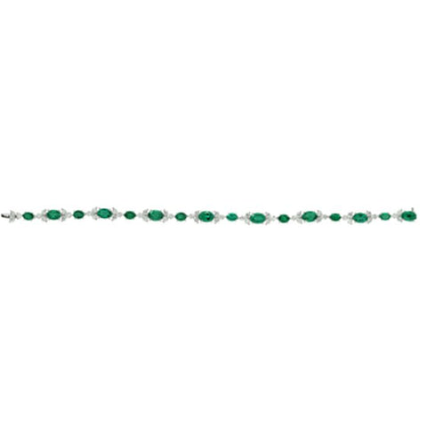 6F0279AWLBDE001 18KT Emerald Bracelet