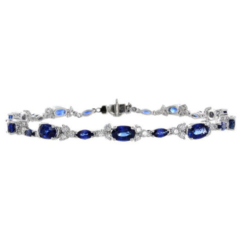 6F0320AWLBDS002 18KT Blue Sapphire Bracelet