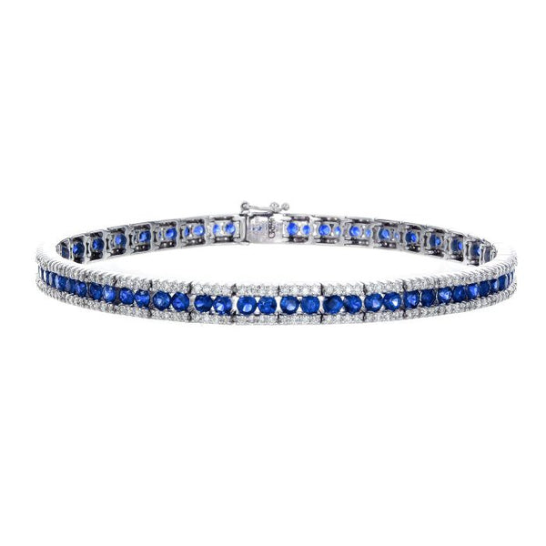 6F033113AWLBDS 18KT Blue Sapphire Bracelet