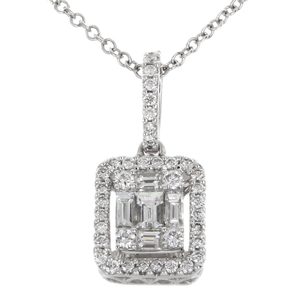 6F033682AWPDD0 18KT White Diamond Pendant