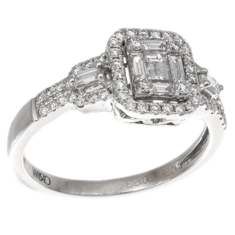 6F034021AWLRD0 18KT White Diamond Ring