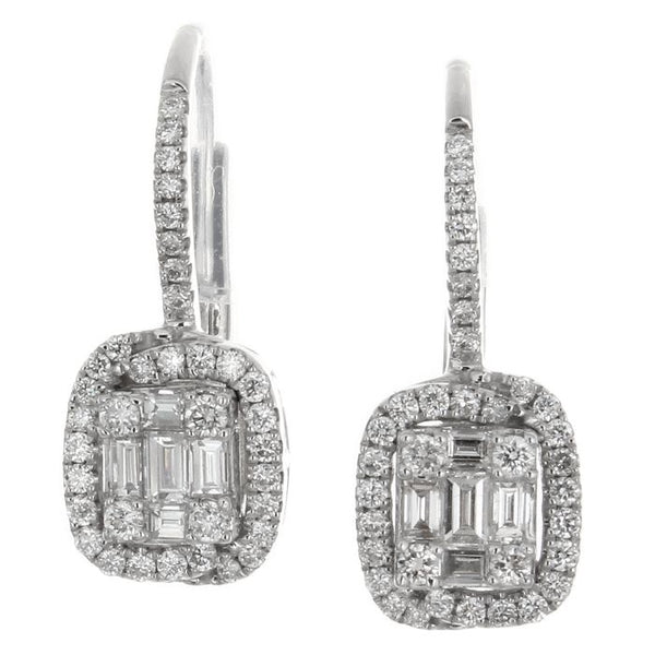 6F034023AWERD0 18KT White Diamond Earring