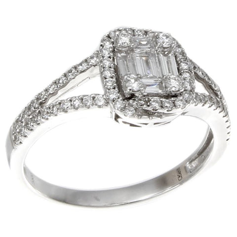 6F034024AWLRD0 18KT White Diamond Ring