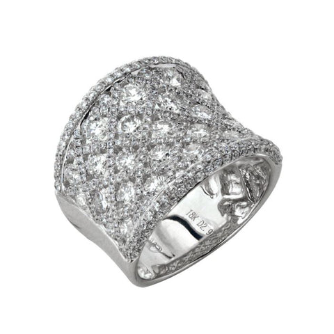 6F034500AWLRD0 18KT White Diamond Ring