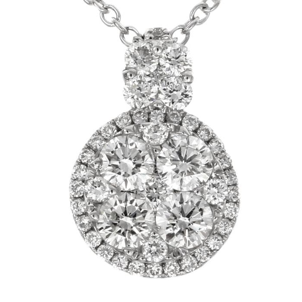 6F034548AWPDD0 18KT White Diamond Pendant