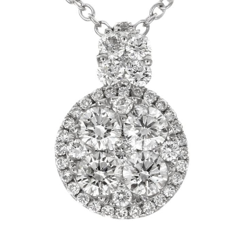 6F034548AWPDD0 18KT White Diamond Pendant