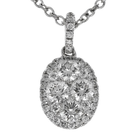 6F034558AWPDD0 18KT White Diamond Pendant