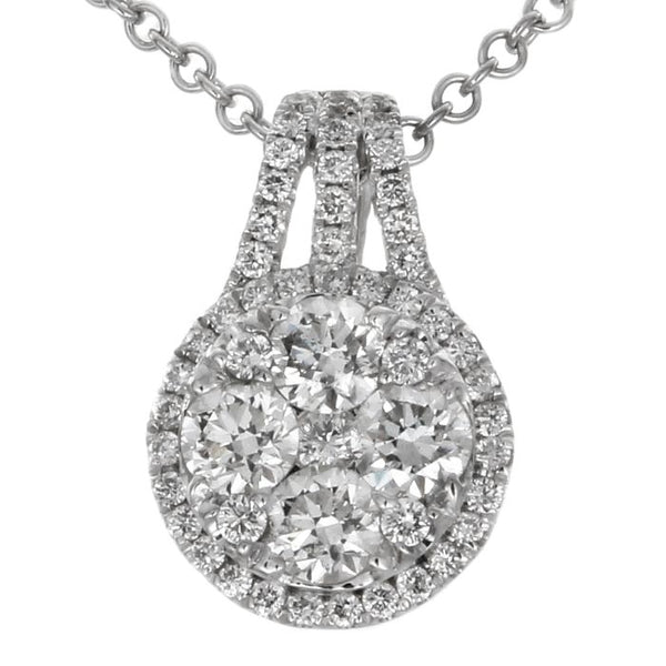 6F034568AWPDD0 18KT White Diamond Pendant