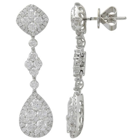 6F034580AWERD0 18KT White Diamond Earring