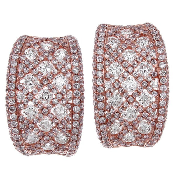 6F034589AQERPD 18KT Pink Diamond Earring