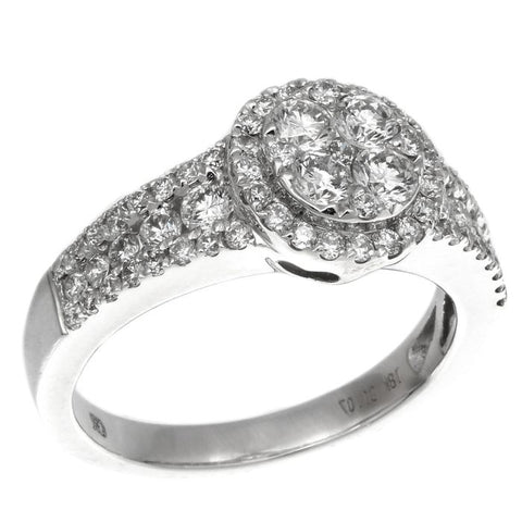6F034598AWLRD0 18KT White Diamond Ring
