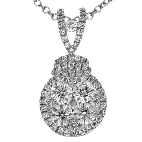 6F034603AWPDD0 18KT White Diamond Pendant