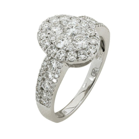 6F034611AWLRD0 18KT White Diamond Ring